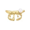 Femme Luzaka Bagues<Bague Zébulon acier doré or