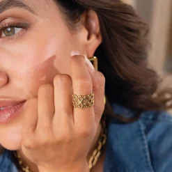 Femme Luzaka Bagues<Bague Zoé acier doré or