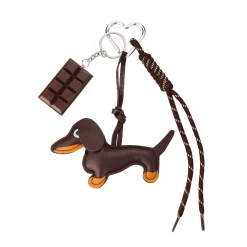 Luzaka Accessoires<Bijou de sac chien chocolat