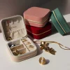 Luzaka Accessoires<Boite à Bijoux velours beige 10cmx10cm