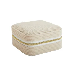 Luzaka Accessoires<Boite à Bijoux velours beige 10cmx10cm