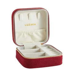 Luzaka Accessoires<Boite à Bijoux velours bordeaux 10cmx10cm