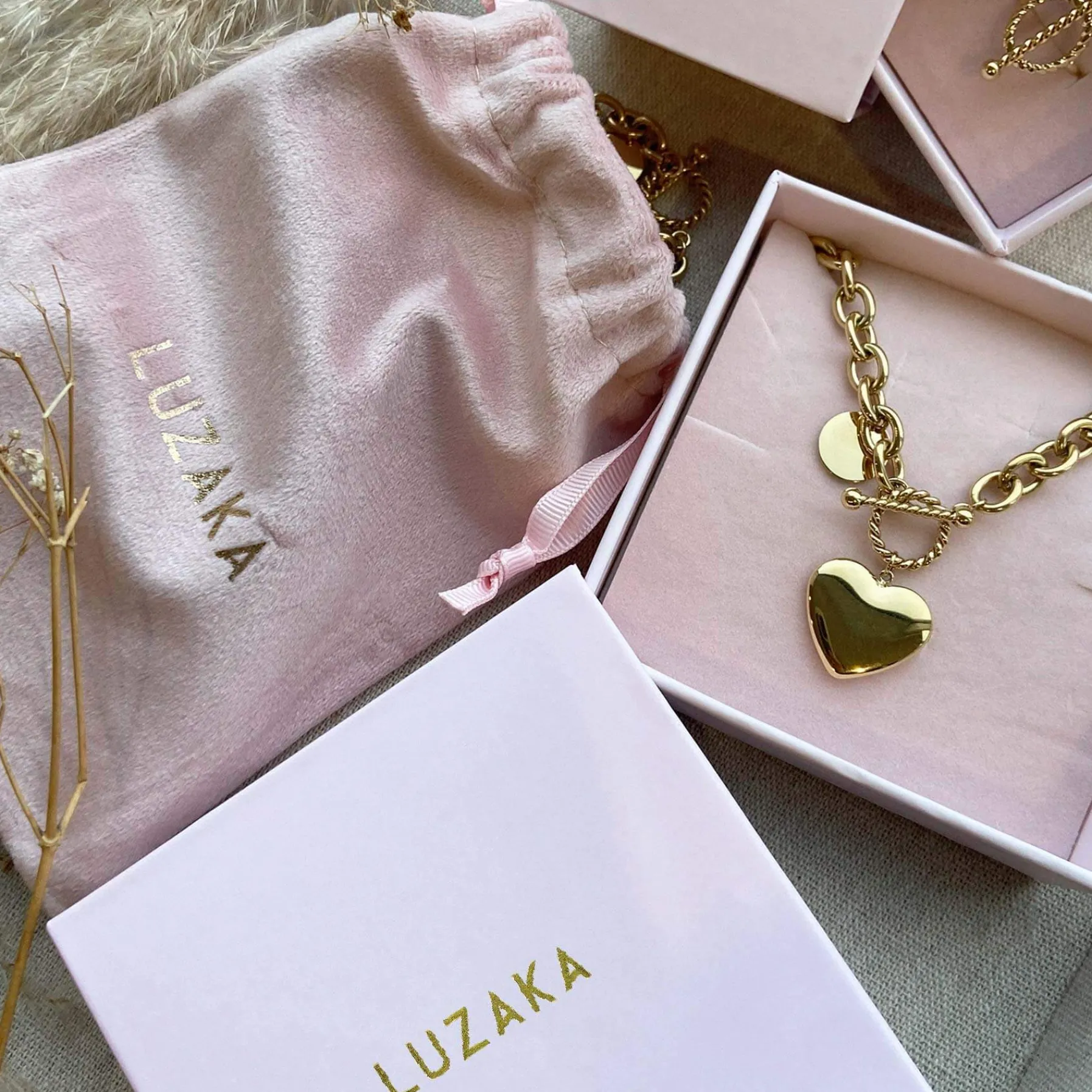 Luzaka Accessoires|Accessoires<Boite cadeau rose pour bague, Charm...