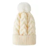 Luzaka Écharpes & Foulards<Bonnet fourré Pompon blanc