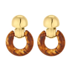 Femme Luzaka Boucles<Boucles Alma marrons acier doré or