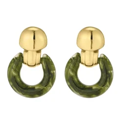 Femme Luzaka Boucles<Boucles Alma vertes acier doré or