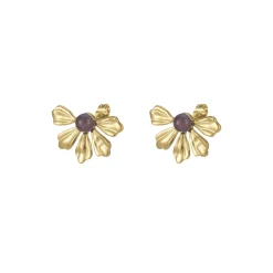 Femme Luzaka Boucles<Boucles Amélie acier doré or pierre Améthyste