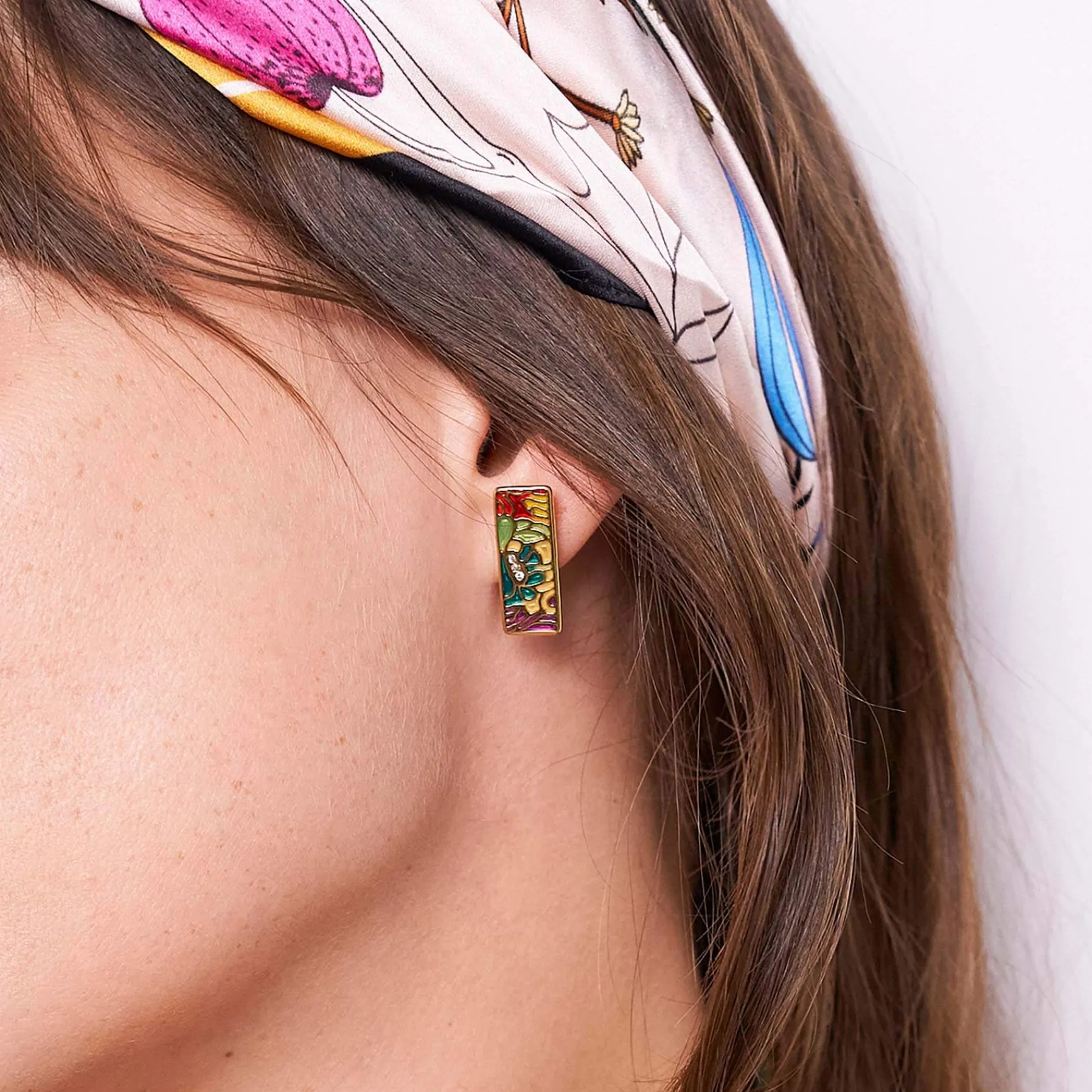 Femme Luzaka Boucles<Boucles Artiste multicolores acier doré or