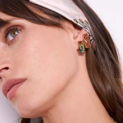 Femme Luzaka Boucles<Boucles Artiste multicolores acier doré or
