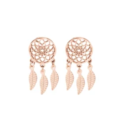 Femme Luzaka Boucles<Boucles Attrape rêves acier doré rose
