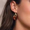Femme Luzaka Boucles<Boucles Automne rouges acier doré or