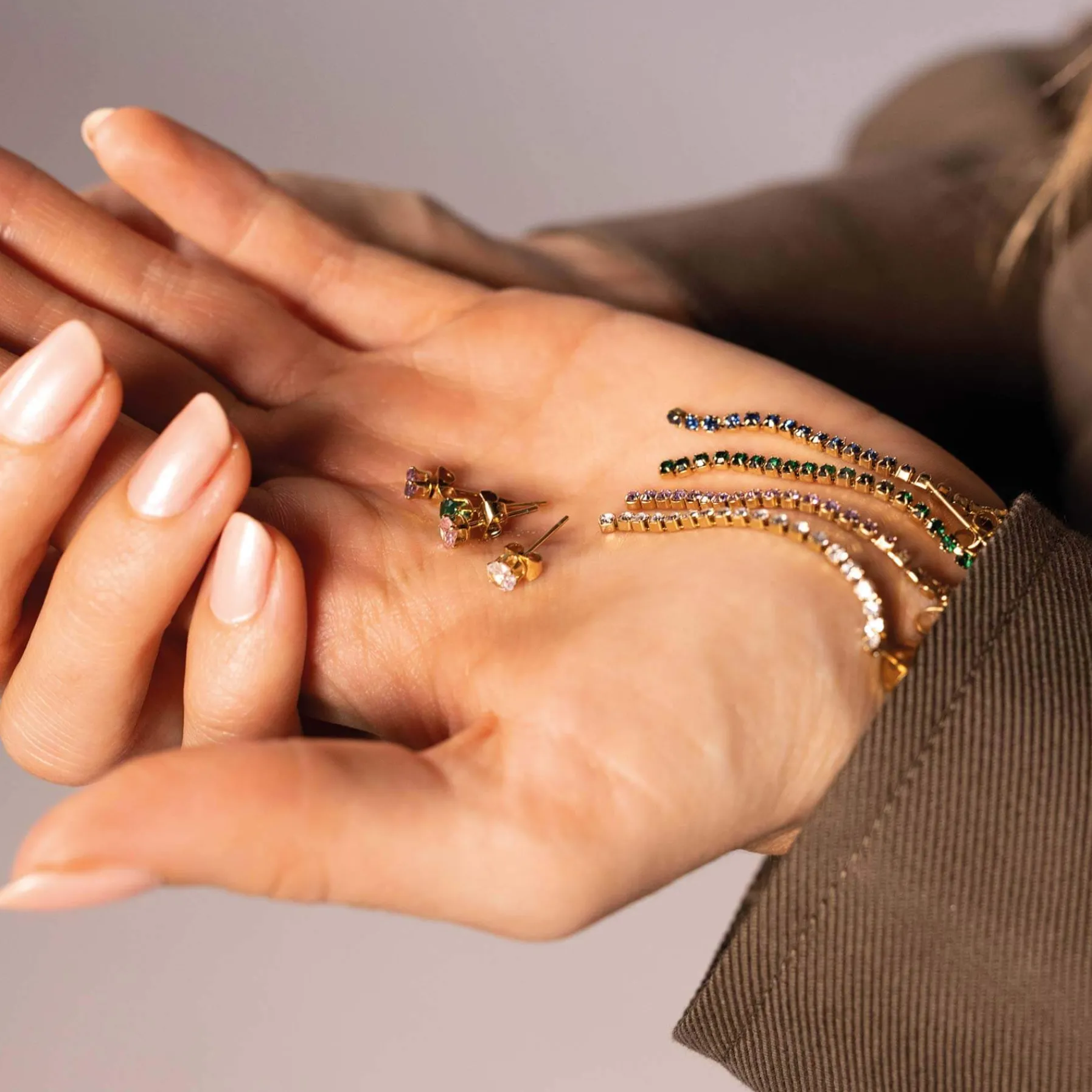 Femme Luzaka Boucles<Boucles Avenue strass bleus