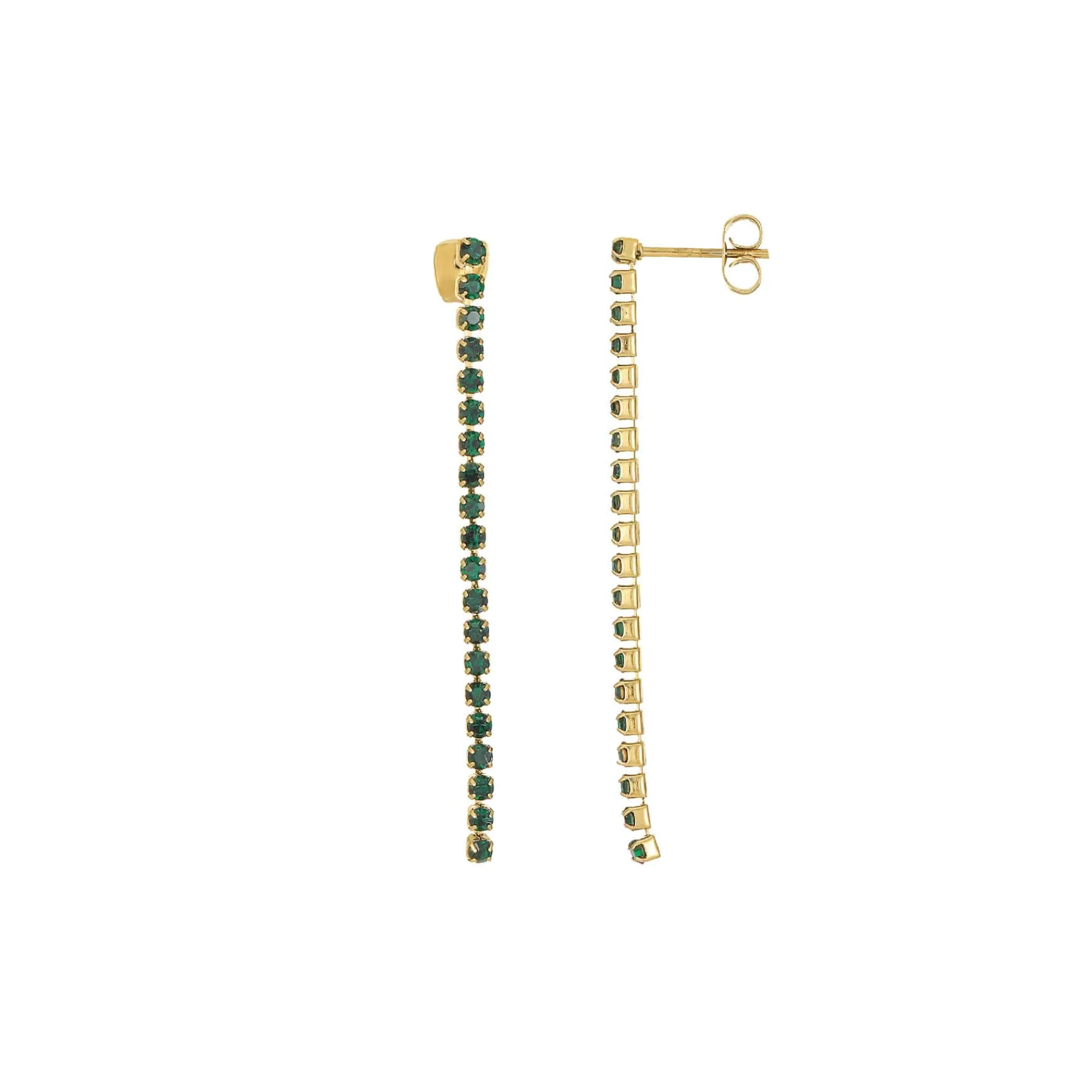 Femme Luzaka Boucles<Boucles Avenue strass verts