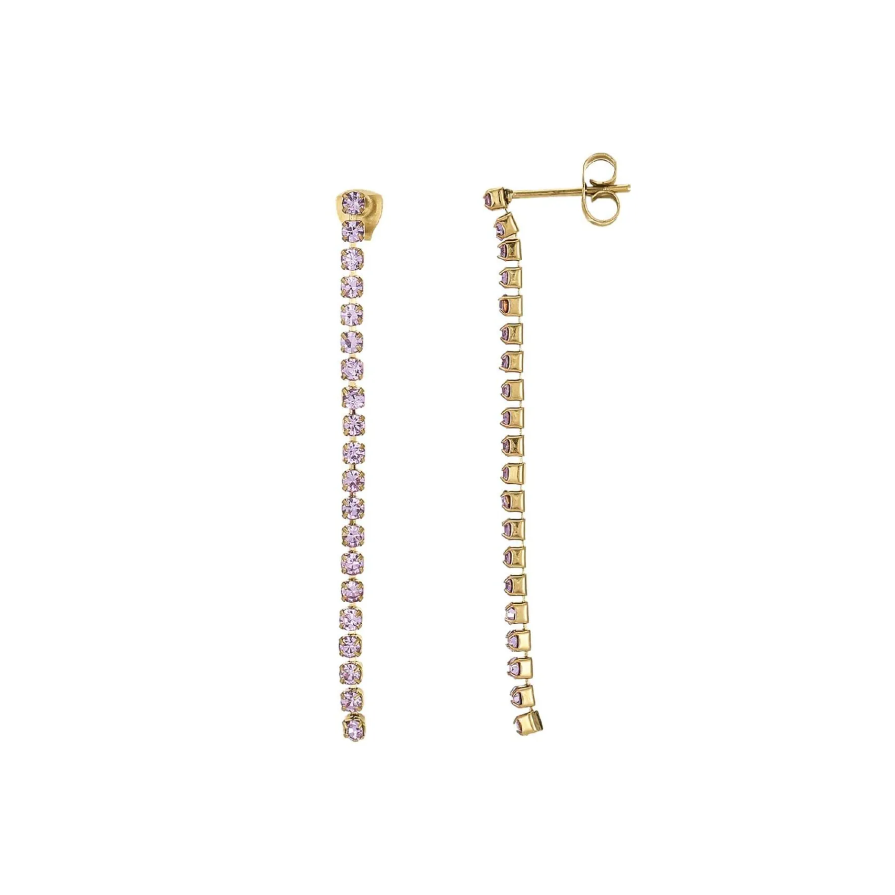 Femme Luzaka Boucles<Boucles Avenue strass violets