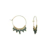Femme Luzaka Boucles<Boucles Bohème cristal vert