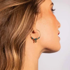 Femme Luzaka Boucles<Boucles Cancun Pierres Apatite bleue