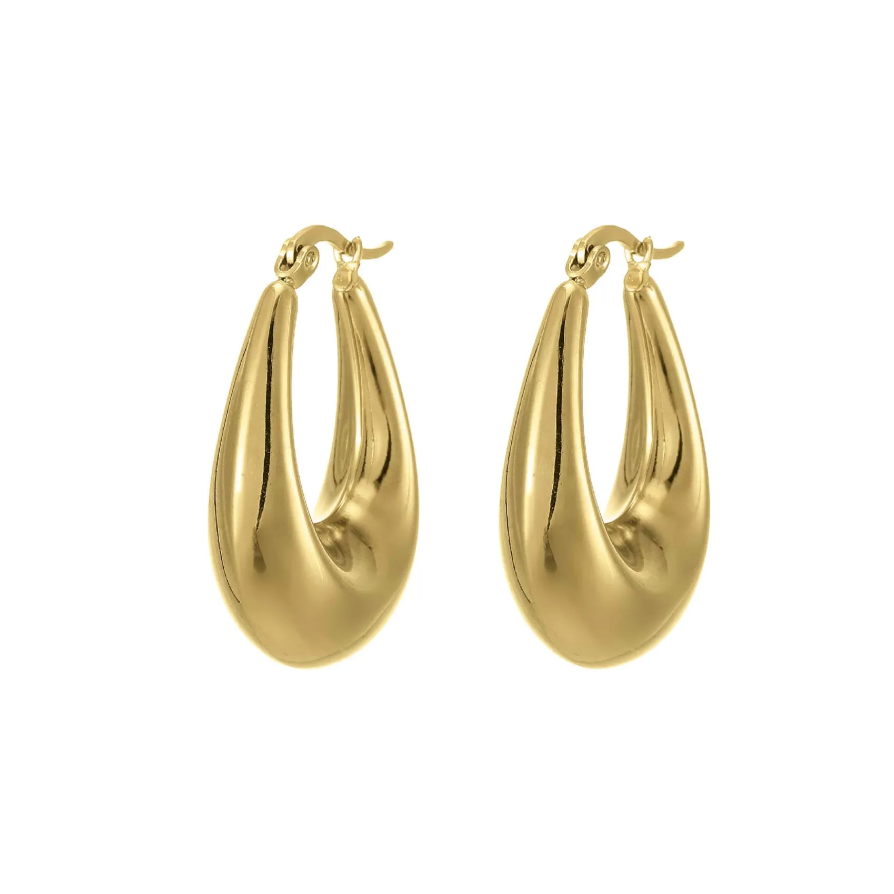 Femme Luzaka Boucles<Boucles Capri acier doré or