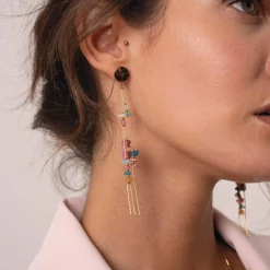 Femme Luzaka Boucles<Boucles Cassandre acier doré or