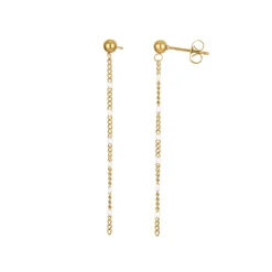 Femme Luzaka Boucles<Boucles chaines perles blanche