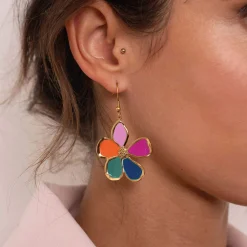 Femme Luzaka Boucles<Boucles Charlène acier doré or