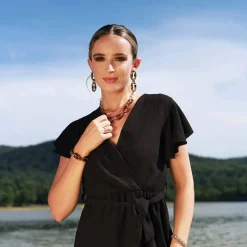 Femme Luzaka Boucles<Boucles Charlotte acier doré or