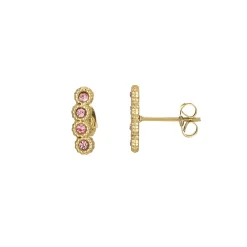 Femme Luzaka Boucles<Boucles Comete zircons roses