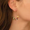 Femme Luzaka Boucles<Boucles créoles Constance acier dorée or multicolores
