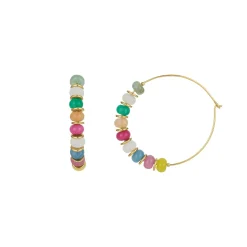 Femme Luzaka Boucles<Boucles créoles Constance acier dorée or multicolores