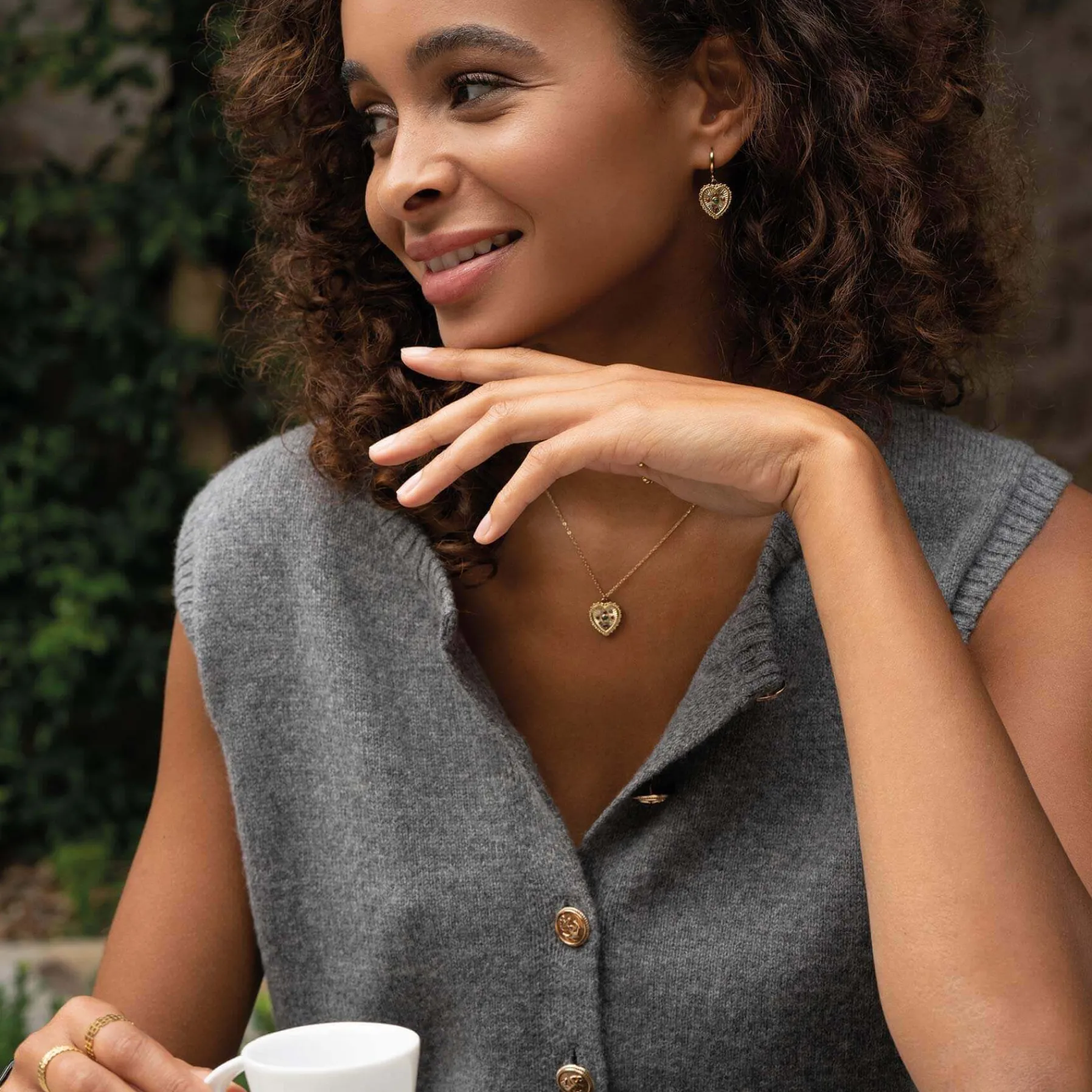 Femme Luzaka Boucles<Boucles créoles Eugénie acier doré or et strass
