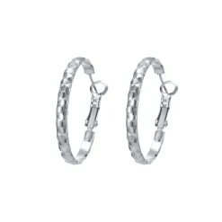 Femme Luzaka Boucles<Boucles Créoles Madrid acier argenté