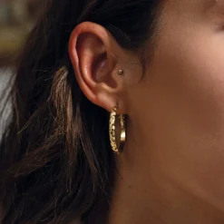 Femme Luzaka Boucles<Boucles Créoles Madrid acier doré or