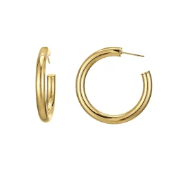 Femme Luzaka Boucles<Boucles Créoles rondes acier doré or