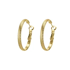 Femme Luzaka Boucles<Boucles créoles Séville acier doré or