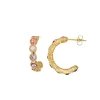 Femme Luzaka Boucles<Boucles Créoles zircons multicolores