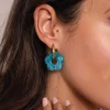 Femme Luzaka Boucles<Boucles Donut bleues
