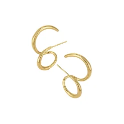 Femme Luzaka Boucles<Boucles Elipse acier doré or
