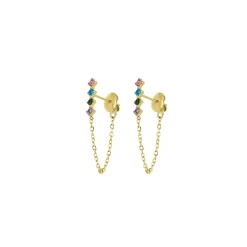 Femme Luzaka Boucles<Boucles Ellia multicolore acier doré or
