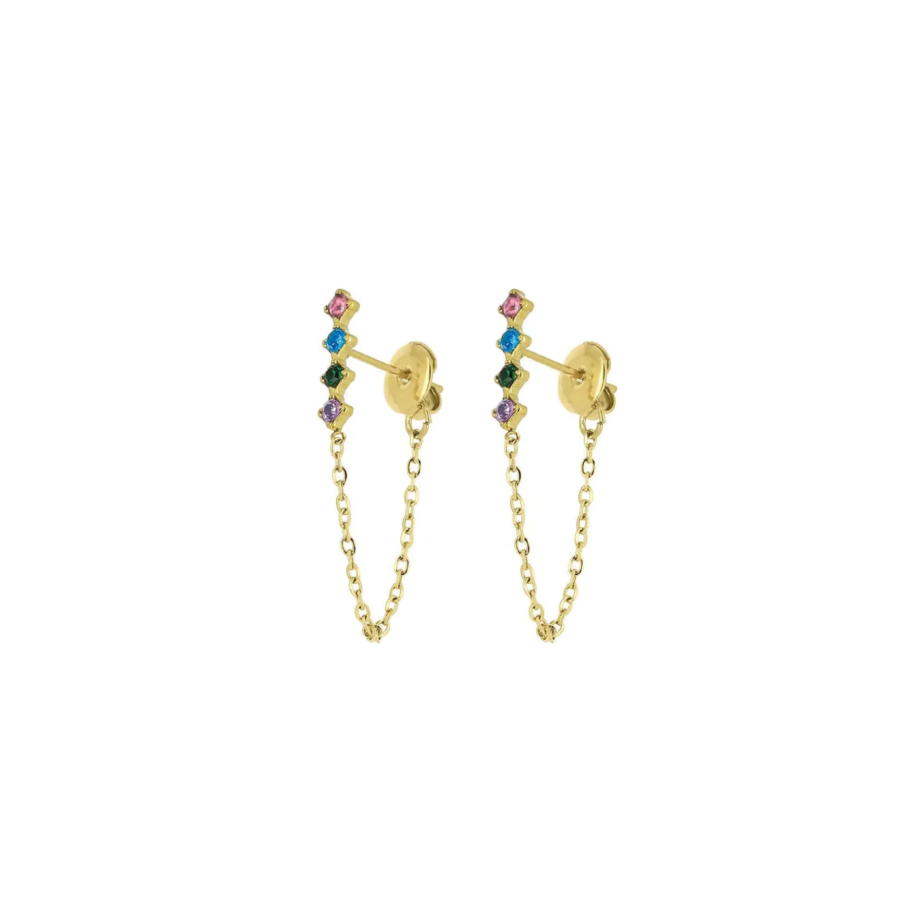 Femme Luzaka Boucles<Boucles Ellia multicolore acier doré or