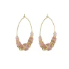 Femme Luzaka Boucles<Boucles Elsa acier doré or Rhodonite