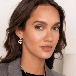 Femme Luzaka Boucles<Boucles Erine acier argenté et doré or