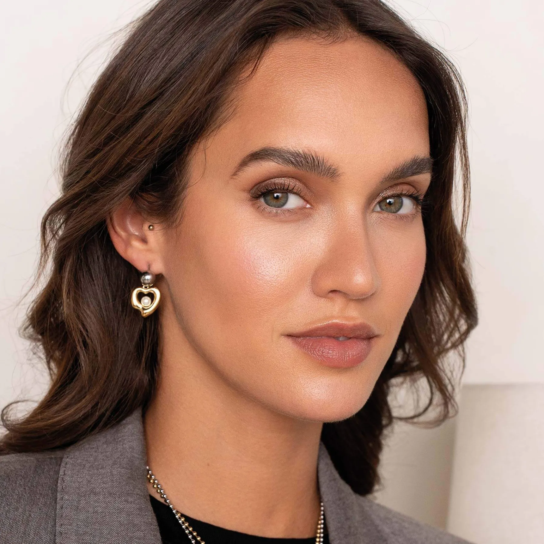 Femme Luzaka Boucles<Boucles Erine acier argenté et doré or