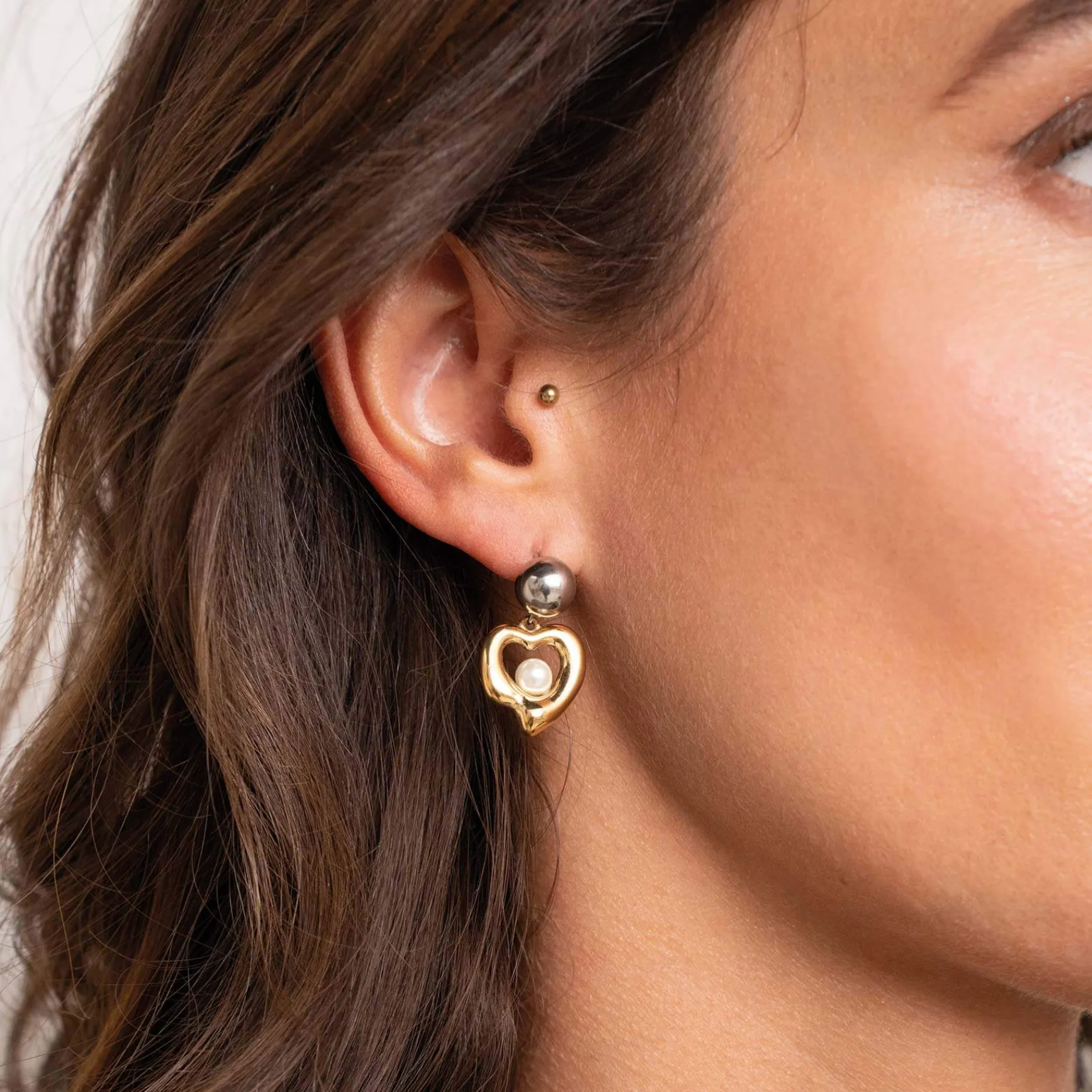 Femme Luzaka Boucles<Boucles Erine acier argenté et doré or
