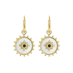 Femme Luzaka Boucles<Boucles Etoile nacre acier doré or
