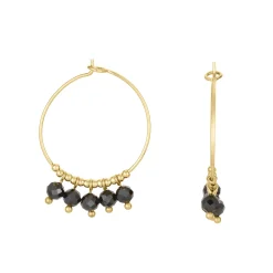 Femme Luzaka Boucles<Boucles Ika Obsidienne doré or