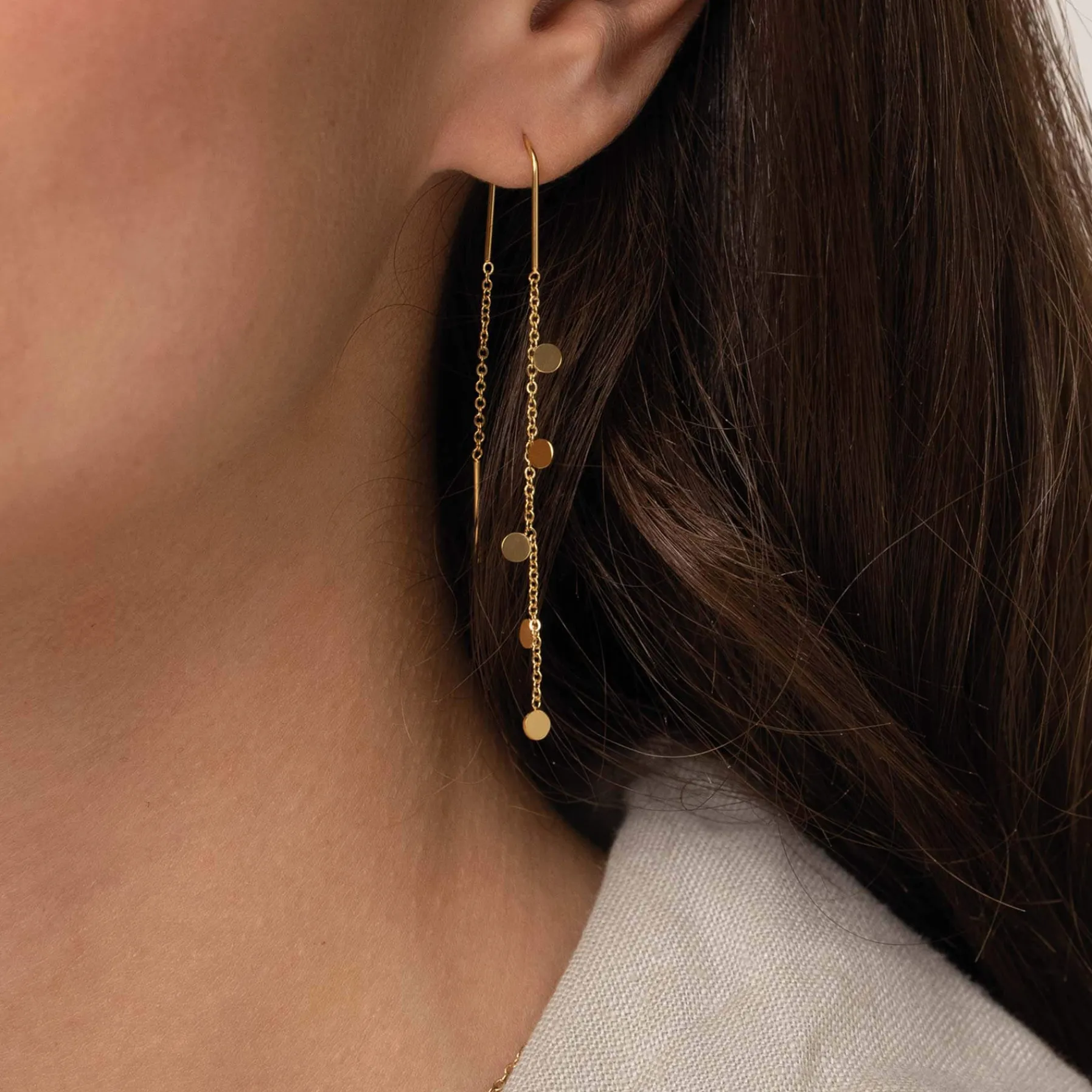 Femme Luzaka Boucles<Boucles Infinity acier doré or