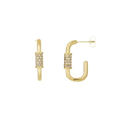 Femme Luzaka Boucles<Boucles Iséa acier doré or et strass