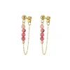 Femme Luzaka Boucles<Boucles Isa Pierres Rhodonite acier doré or