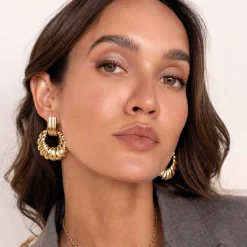Femme Luzaka Boucles<Boucles Jovia acier doré or