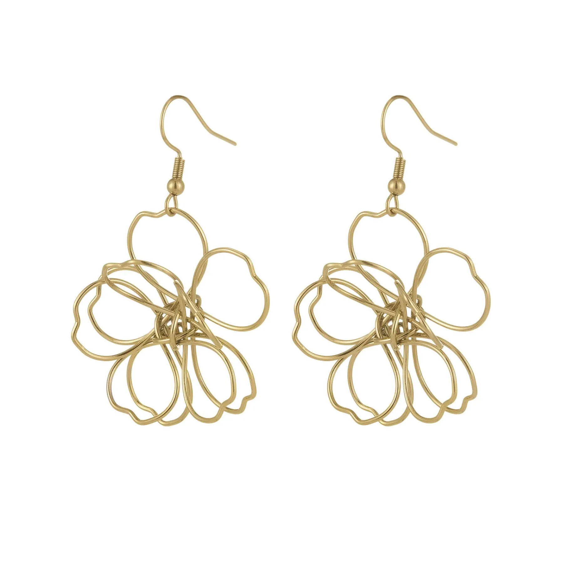 Femme Luzaka Boucles<Boucles Julia acier doré or