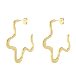 Femme Luzaka Boucles<Boucles Kitty acier doré or